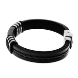 Maxbell Silicone Rubber Medical Alert ID Bracelet Bangle Wristband Magnet Clasp