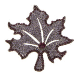 Maxbell Autumn Maple Leaf Brooch Pin Fashion Broach Xmas Wedding Party Jewelry Purple