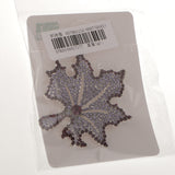 Maxbell Autumn Maple Leaf Brooch Pin Fashion Broach Xmas Wedding Party Jewelry Purple