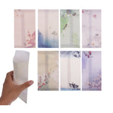 Maxbell 20pcs Chinese washing painting Envelope Postcard Letter Storage Style G