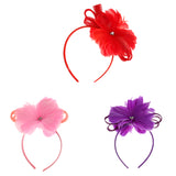 Maxbell Womens Fascinator Hat Headband Feather Cocktail Wedding Party Headpiece Red