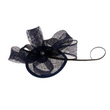 Maxbell Ladies Kentucky Derby Hat Fascinator Cocktail Wedding Headpiece Dark Blue