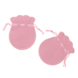 Maxbell 20pcs Jewelry Bag Velvet Ring Earrings Storage Display Bages Pink