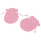 Maxbell 20pcs Jewelry Bag Velvet Ring Earrings Storage Display Bages Pink