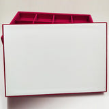 Maxbell Rose Pink Velvet Jewelry Display Organizer Box Tray Showcase Blank Tray