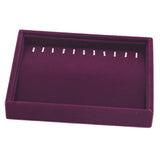 Maxbell Elegant Velvet Stackable Jewelry Display Tray Case Necklace Display