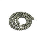 Maxbell 5x8mm Black Sesame Kiwi Quartz Faceted Rondelle Gemstone Loose Beads 15Inch