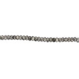 Maxbell 5x8mm Black Sesame Kiwi Quartz Faceted Rondelle Gemstone Loose Beads 15Inch