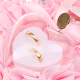 Maxbell Heart Shape Flower Hanging Wedding Ring Pendant Jewelry Box Case Holder  Pink