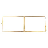 Maxbell Vintage Antique Brass Glass Picture Photo Frame Hanging Portrait 5 x 7 inch