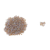 Maxbell 1000x Half Round Flat Back Pearls Scrapbook Embellishments 4mm Light Coffee