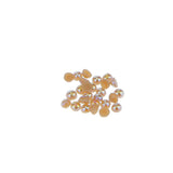 Maxbell 1000x Half Round Flat Back Pearls Scrapbook Embellishments 2mm Light Coffee