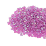 Maxbell 1000x Half Round Flat Back Pearls Scrapbook Embellishments 4mm Light Purple