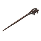 Maxbell Retro Sandalwood Jade Rabbit Shape Hair Stick Hairpin Hair Accessory  Black