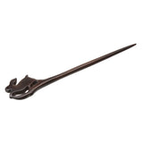 Maxbell Retro Sandalwood Jade Rabbit Shape Hair Stick Hairpin Hair Accessory  Black