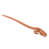 Maxbell Retro Simple Squirrel Chopstick Hair Stick Pin Wood Hair Accessories Red