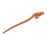 Maxbell Retro Simple Squirrel Chopstick Hair Stick Pin Wood Hair Accessories Red