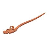 Maxbell Retro Simple Squirrel Chopstick Hair Stick Pin Wood Hair Accessories Red
