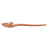Maxbell Retro Simple Squirrel Chopstick Hair Stick Pin Wood Hair Accessories Red