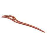 Maxbell Wooden Hair Pin Stick Chopstick Handmade Carved Hair Fork Red