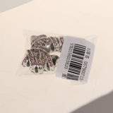 Maxbell 10pcs Purple Crystal X-shape Charms Beads for European Bracelet Jewelry DIY