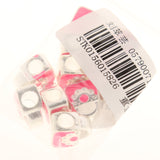 Maxbell 10pcs DIY Pink Handbag Charm Large Hole Beads Xmas Bracelet Accessories