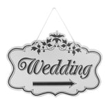 Maxbell Wooden Printed Arrow Wedding Direction Sign Outdoor Garland Yard Decor Right