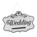 Maxbell Wooden Printed Arrow Wedding Direction Sign Outdoor Garland Yard Decor Right