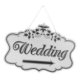 Maxbell Wooden Printed Arrow Wedding Direction Sign Outdoor Garland Yard Decor Right