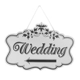 Maxbell Wooden Printed Arrow Wedding Direction Sign Outdoor Garland Yard Decor Left