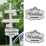 Maxbell Wooden Printed Arrow Wedding Direction Sign Outdoor Garland Yard Decor Left