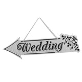 Maxbell Wedding Arrow Directionaal Sign Wedding Reception Decor Left