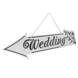 Maxbell Wedding Arrow Directionaal Sign Wedding Reception Decor Left