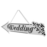 Maxbell Wedding Arrow Directionaal Sign Wedding Reception Decor Left