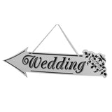 Maxbell Wedding Arrow Directionaal Sign Wedding Reception Decor Left