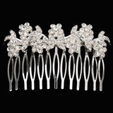 Maxbell Vintage Crystal Flower Hair Comb Clip Slide Bride Ladies Accessory Jewelry