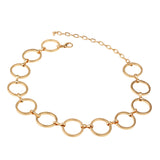 Maxbell Stylish Alloy O Shape Hollow Out Collar Necklace Women Lady Jewelry Gold