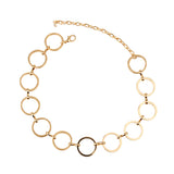 Maxbell Stylish Alloy O Shape Hollow Out Collar Necklace Women Lady Jewelry Gold