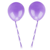 Maxbell 2pcs 36" Big Balloon with Tassels Birthday Wedding Party Decor Light purple