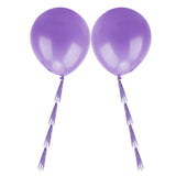 Maxbell 2pcs 36" Big Balloon with Tassels Birthday Wedding Party Decor Light purple