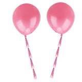 Maxbell 2pcs 36" Big Balloon with Tassels Birthday Wedding Party Decor Light Pink