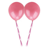 Maxbell 2pcs 36" Big Balloon with Tassels Birthday Wedding Party Decor Light Pink