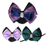 Maxbell Hair Clip Barrette Cover Bowknot Bun Snood Hair Accessories Light purple