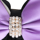 Maxbell Hair Clip Barrette Cover Bowknot Bun Snood Hair Accessories Light purple