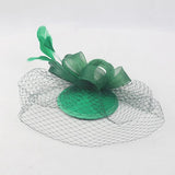 Maxbell Bridal Fascinator Hairclip Wedding Headpiece Veil Feather Hairpins Mini Hat