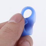 Maxbell 7 Pairs Lot Flexible Silicone Ear Gauges Thin Soft Plugs Flesh Tunnels Blue