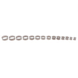 Maxbell 7 Pairs Lot Flexible Silicone Ear Gauges Thin Soft Plugs Flesh Tunnels Gray