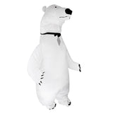 Maxbell Inflatable Polar Bear Blow Up Jumpsuit Adult Cosplay Fancy Dress Party Toy