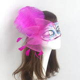 Maxbell Sexy Women Eye Face Mask Masquerade Ball Halloween Costume Party Hot Pink