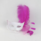 Maxbell Sexy Women Eye Face Mask Masquerade Ball Halloween Costume Party Hot Pink